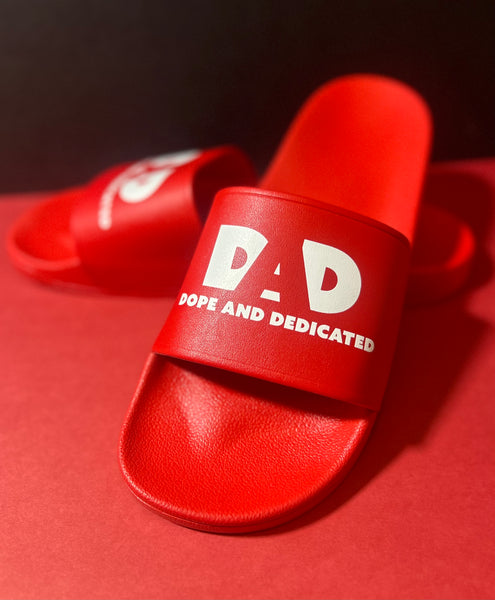 Dope Dad Slides - Red