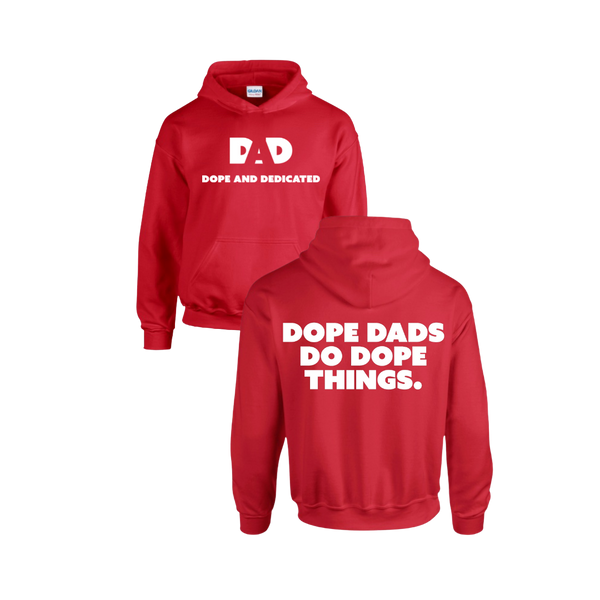 Dope Dads Do Dope Things Hoodie - Red