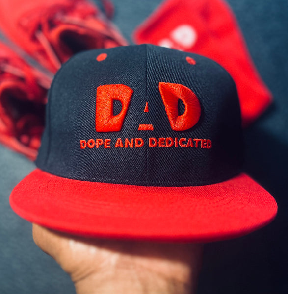 The Logo Snapback Hat Blk/Red/Blk