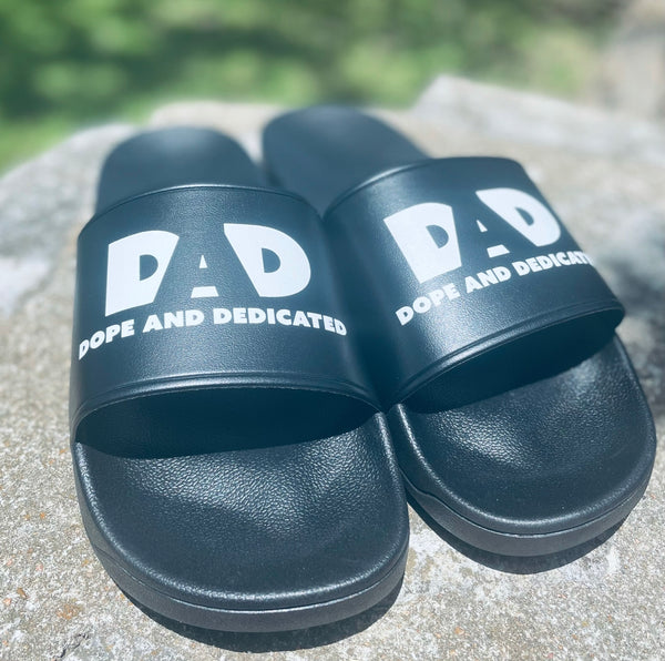 Dope Dad Slides-Black