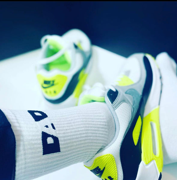 Dope Dad Socks - White/Black
