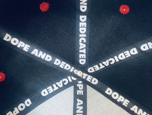 The Logo Snapback Hat Blk/Red/Blk - Dope And Dedicated