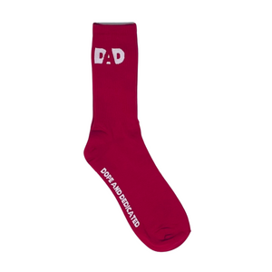 Dope Dad Socks - Red/White - Dope And Dedicated
