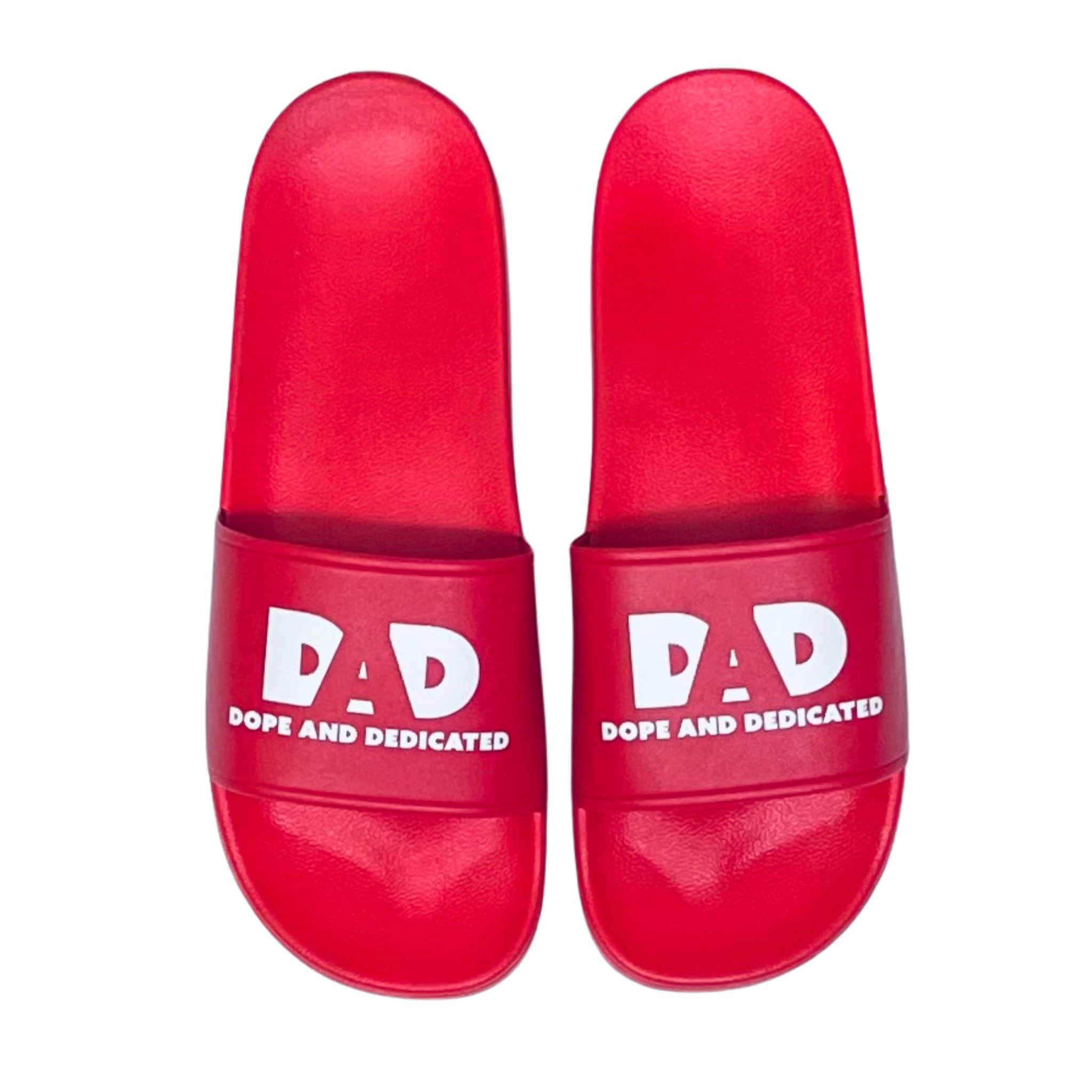Dope Dad Slides - Red - Dope And Dedicated