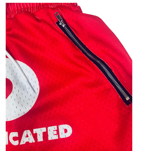 Dope Dad Shorts - Fire Red - Dope And Dedicated