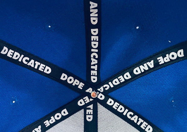 The Logo Snapback Hat Blue - Dope And Dedicated