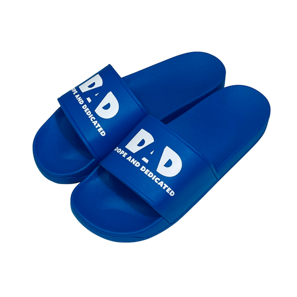 Dope Dad Slides-Blue - Dope And Dedicated